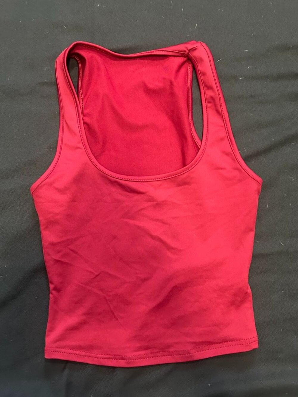 Women's Cropped Activewear Racerback Tank Top XS